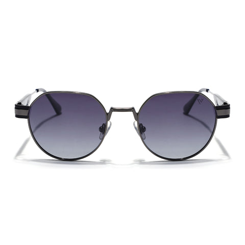 Kento | Grey Round Sunglasses | Grey Frame - MG7836