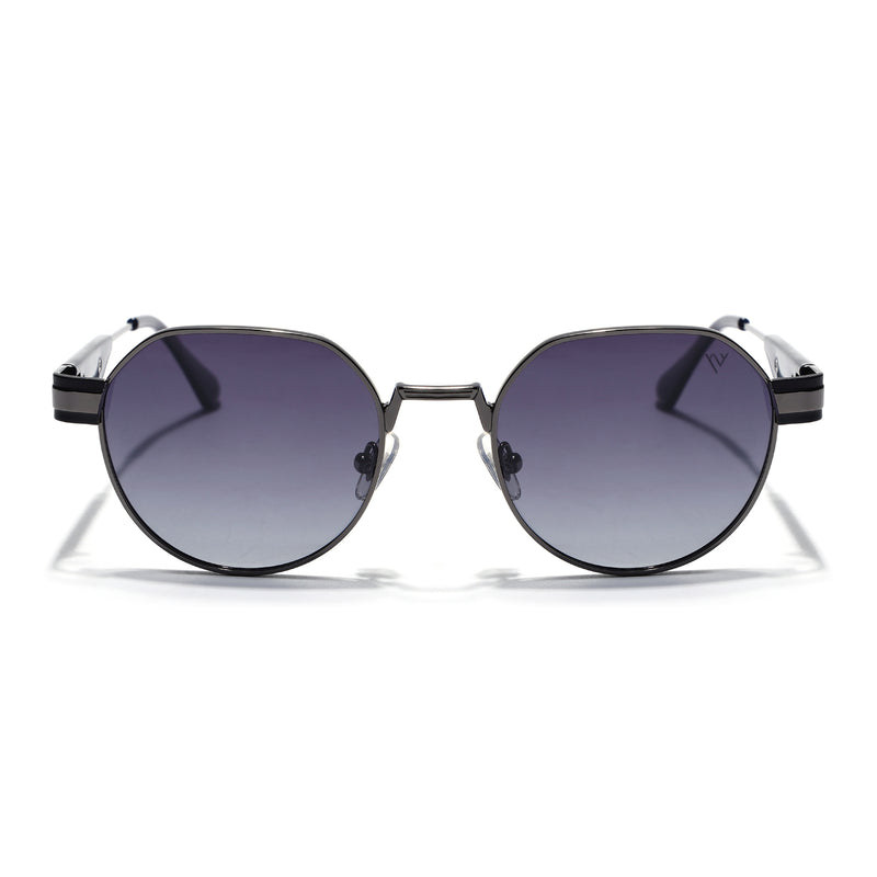 Kento | Grey Round Sunglasses | Grey Frame - MG7836