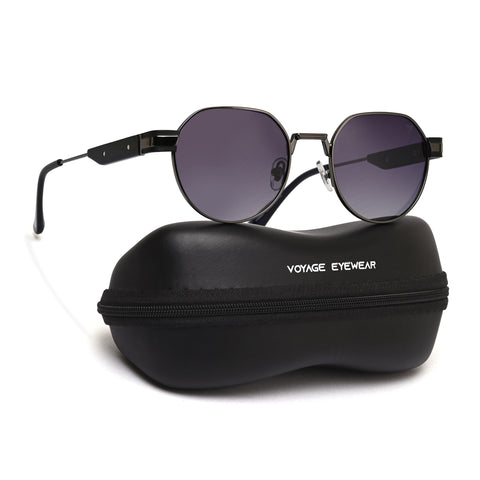 Kento | Grey Round Sunglasses | Grey Frame - MG7836