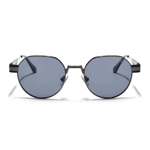 Kento | Black Round Sunglasses | Grey Frame - MG7837