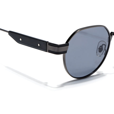 Kento | Black Round Sunglasses | Grey Frame - MG7837