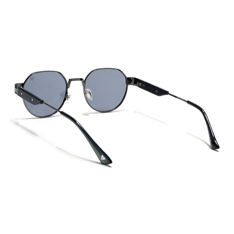Kento | Black Round Sunglasses | Grey Frame - MG7837