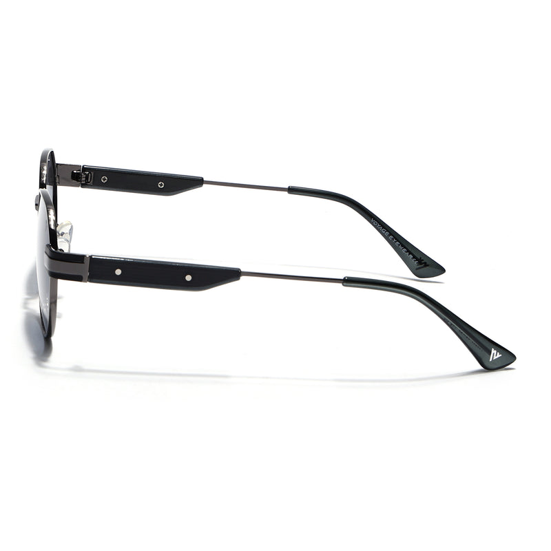 Kento | Black Round Polarized Sunglasses | Grey Frame - MG7837