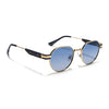 Kento | Blue Round Polarized Sunglasses | Golden Frame - MG7838
