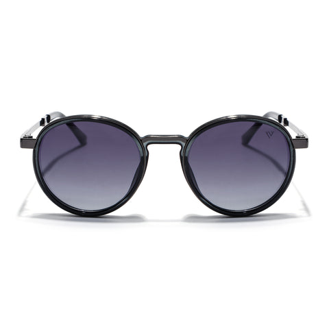 Blanc | Grey Round Sunglasses | Grey & Clear Lens - MG7832