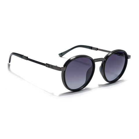 Blanc | Grey Round Sunglasses | Grey & Clear Lens - MG7832
