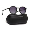 Blanc | Grey Round Polarized Sunglasses | Grey & Clear Lens - MG7832