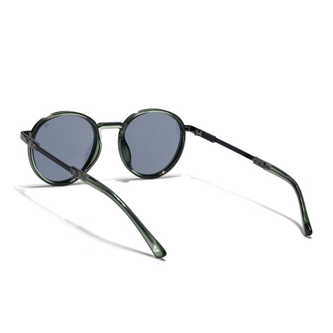 Blanc | Green Round Sunglasses | Grey Lens - MG7834