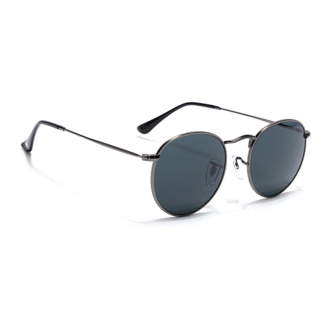 Malana | Black Round Sunglasses | Grey Frame - MG7559