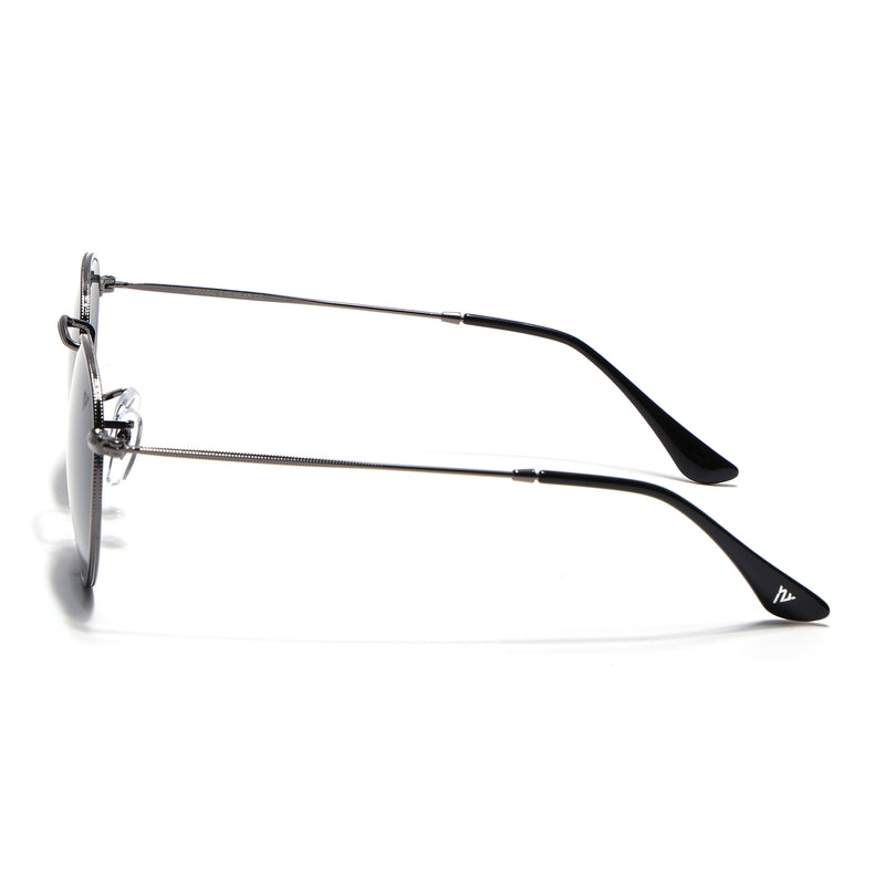 Malana | Black Round Sunglasses | Grey Frame - MG7559