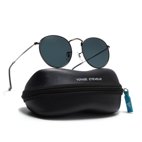 Malana | Black Round Sunglasses | Grey Frame - MG7559