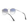 Malana | Blue & Clear Round Sunglasses | Silver Frame - MG7561