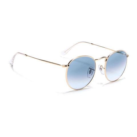 Malana | Grey & Clear Round Sunglasses | Golden Frame - MG7562