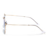 Malana | Grey & Clear Round Sunglasses | Golden Frame - MG7562