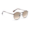 Malana | Brown & Clear Round Sunglasses | Brown Frame - MG7564