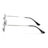 Malana | Black Oval Sunglasses | Silver Frame - MG7548