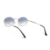 Malana | Blue & Clear Oval Sunglasses | Silver Frame - MG7549