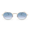 Malana | Grey & Clear Oval Sunglasses | Golden Frame - MG7550