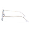 Malana | Grey & Clear Oval Sunglasses | Golden Frame - MG7550