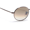 Malana | Brown & Clear Oval Sunglasses | Brown Frame - MG7552