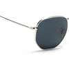 Malana | Black Round Sunglasses  | Silver Frame - MG7572