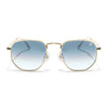 Malana | Grey & Clear Round Sunglasses | Golden Frame - MG7574