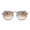 Malana |  Brown & Clear Round Sunglasses | Brown Frame - MG7576