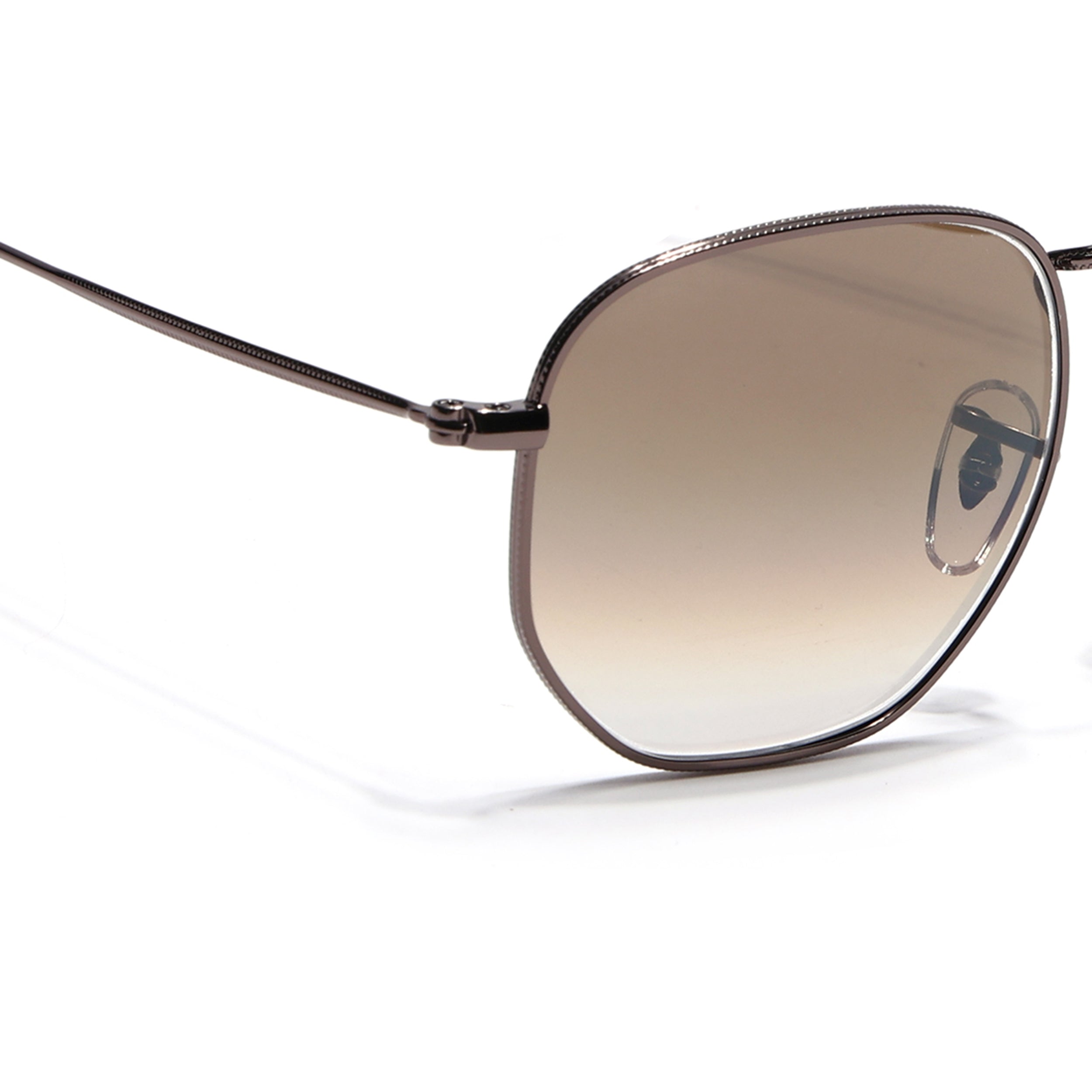 Round Sunglasses for Men & Women (Brown & Clear Lens | Brown Frame - MG7576)