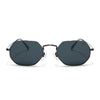 Malana | Black Hexagonal Sunglasses | Grey Frame - MG7565