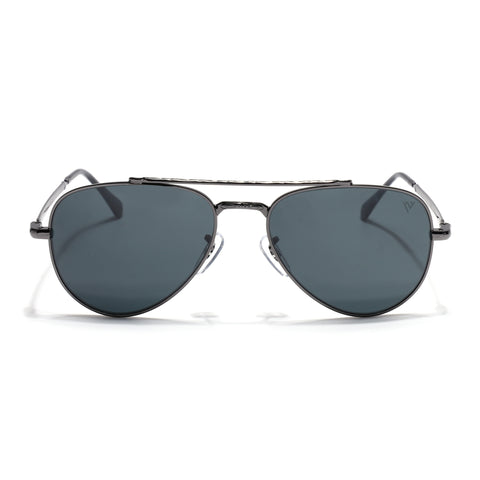Malana | Black Aviator Sunglasses | Grey Frame - MG7619