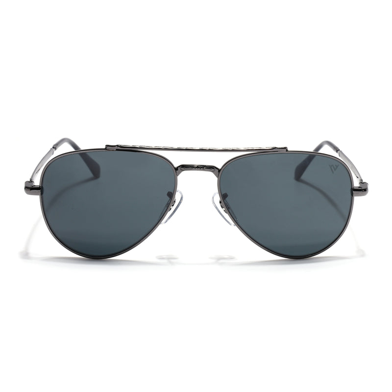 Malana | Black Aviator Sunglasses | Grey Frame - MG7619