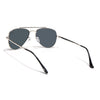 Malana | Black Aviator Sunglasses | Silver Frame - MG7620