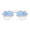 Malana | Blue & Clear Aviator Sunglasses | Silver Frame - MG7621
