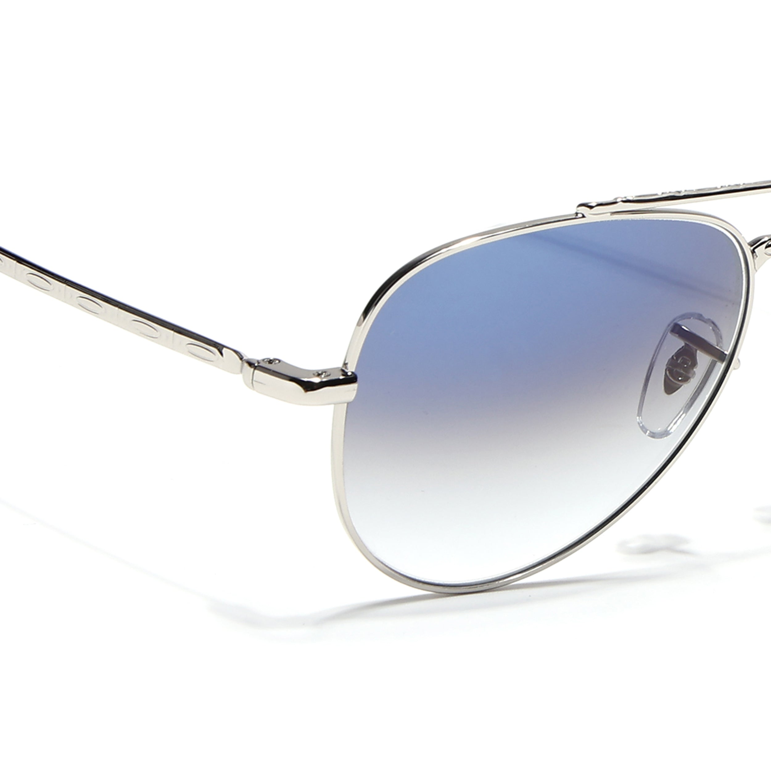 Malana | Blue & Clear Aviator Sunglasses | Silver Frame - MG7621