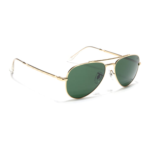Malana | Green Aviator Sunglasses | Golden Frame - MG7622