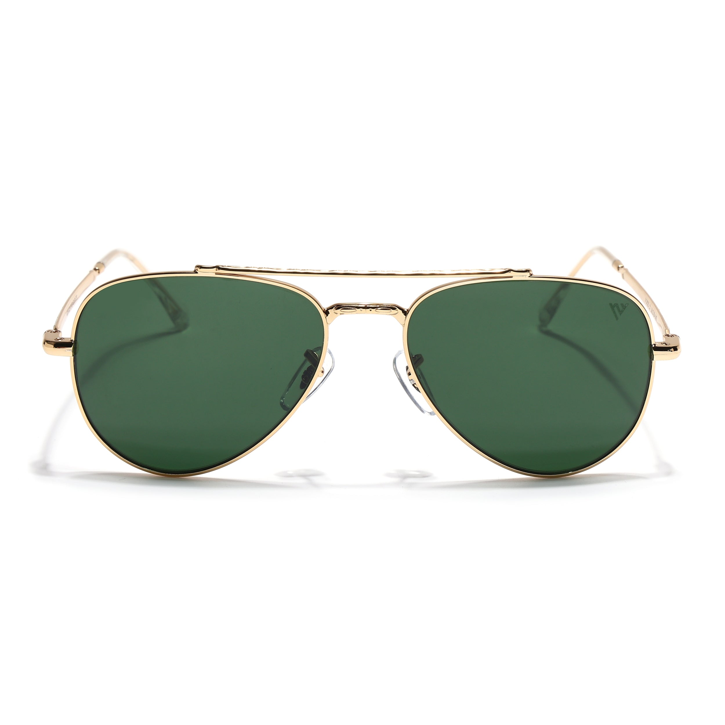Malana | Green Aviator Sunglasses | Golden Frame - MG7622