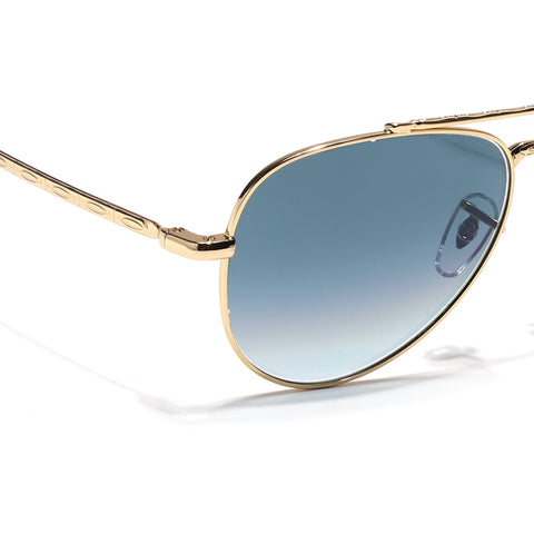 Malana | Grey & Clear Aviator Sunglasses | Golden Frame - MG7623