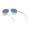 Malana | Grey & Clear Aviator Sunglasses | Golden Frame - MG7623