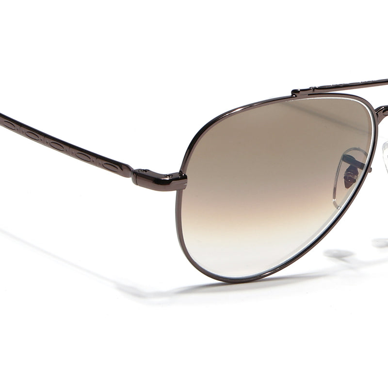 Malana | Brown & Clear Aviator Sunglasses | Brown Frame - MG7624