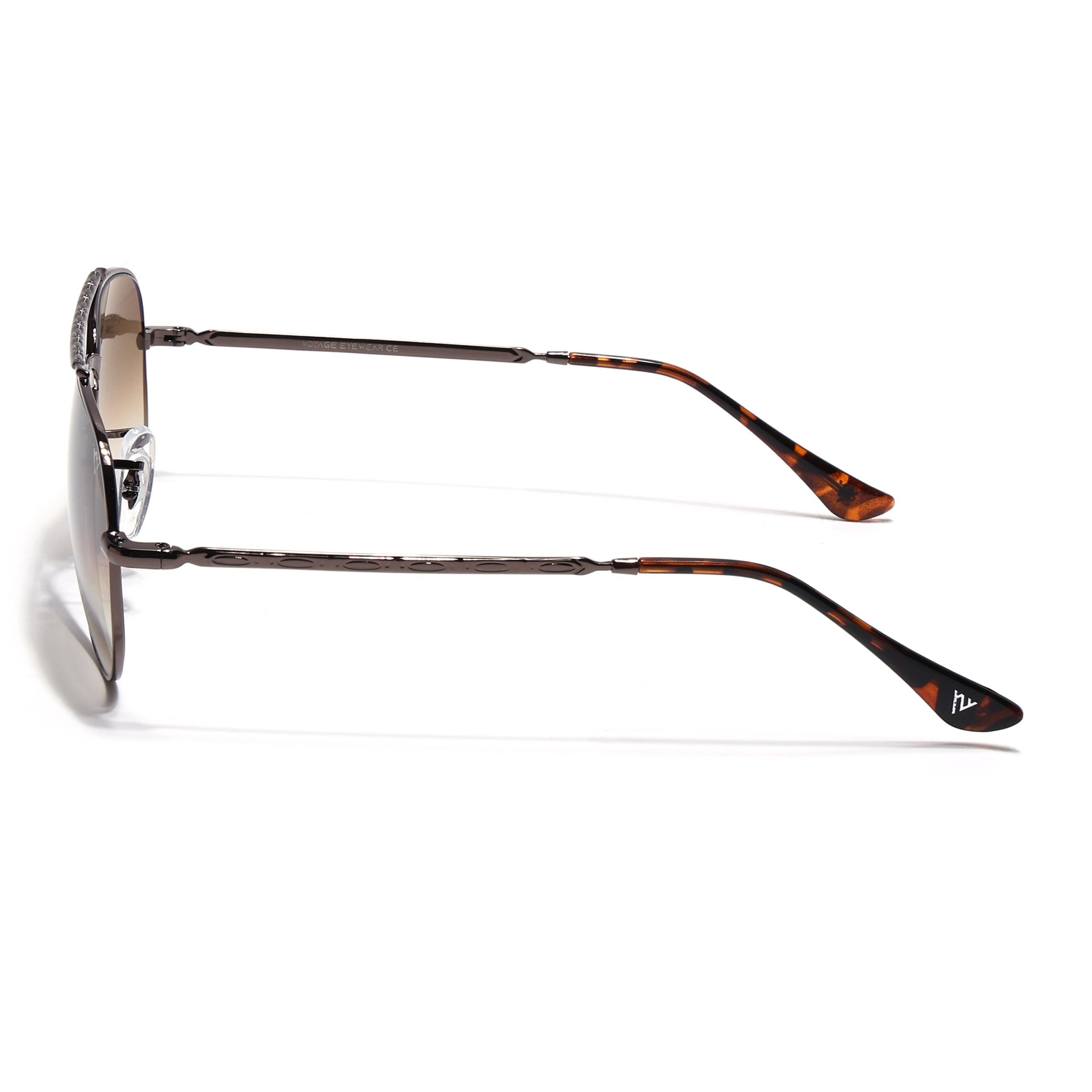 Malana | Brown & Clear Aviator Sunglasses | Brown Frame - MG7624