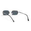 Malana | Black Hexagonal Sunglasses | Silver Frame - MG7632