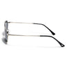 Malana | Black Hexagonal Sunglasses | Silver Frame - MG7632