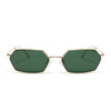 Malana | Green Hexagonal Sunglasses | Golden Frame - MG7634