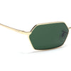 Malana | Green Hexagonal Sunglasses | Golden Frame - MG7634