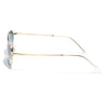 Malana | Grey & Clear Hexagonal Sunglasses | Golden Frame - MG7635