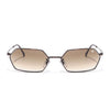 Malana | Brown & Clear Hexagonal Sunglasses | Brown Frame - MG7636