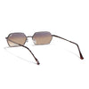 Malana | Brown & Clear Hexagonal Sunglasses | Brown Frame - MG7636