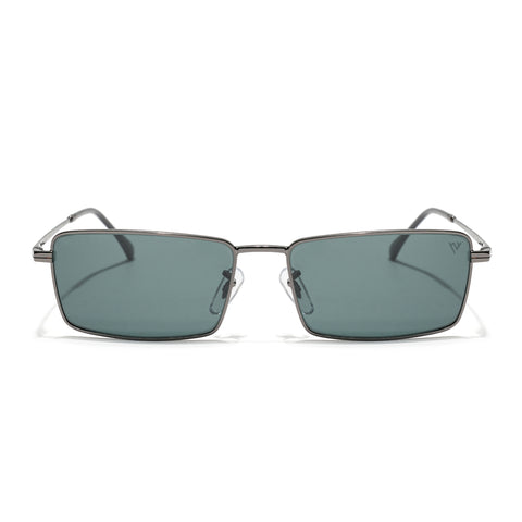 Malana | Black Rectangle Sunglasses | Grey Frame - MG7738
