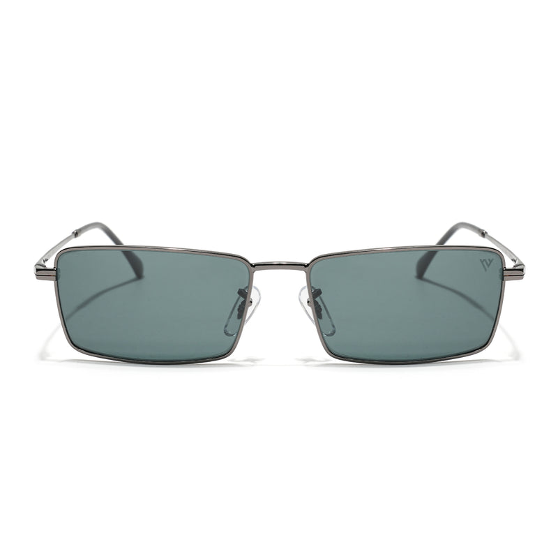 Malana | Black Rectangle Sunglasses | Grey Frame - MG7738