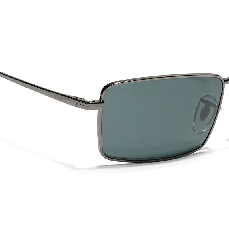 Malana | Black Rectangle Sunglasses | Grey Frame - MG7738